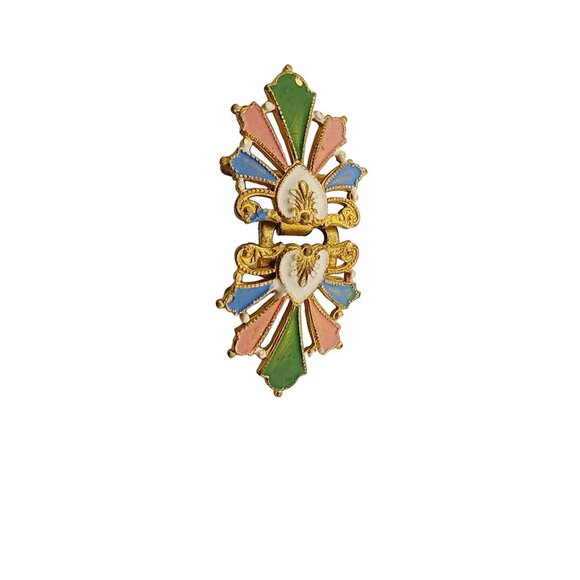 Antique Enameled Dainty Tiny Buckle (AN5-5/100) - Picture 2 of 4